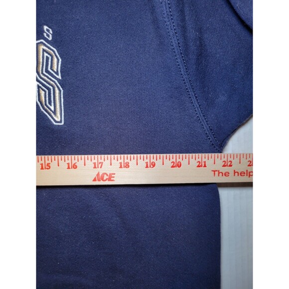 Vintage Dallas Cowboys Sweatshirt Unisex L Blue NFL 90s Spellout Logo Crewneck - Picture 5 of 6